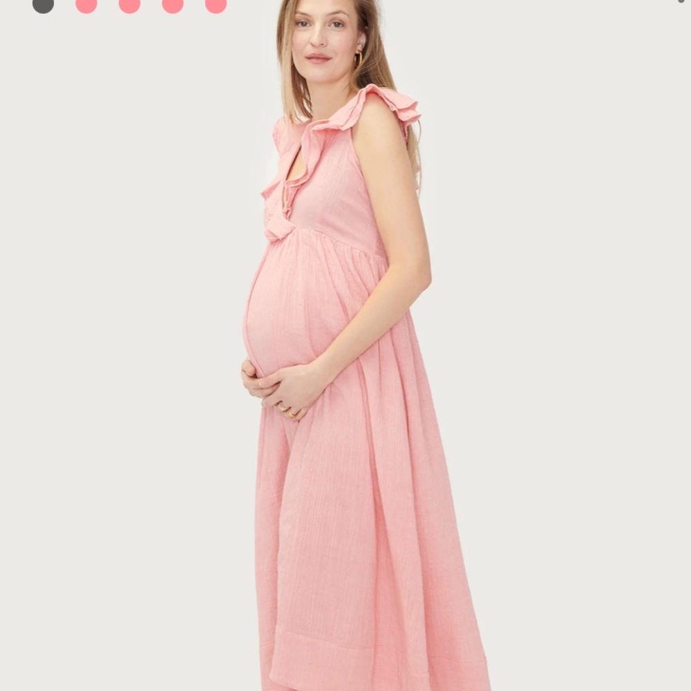 Hatch maternity dress in light blue size 3 (10-12 pre-pregnancy)